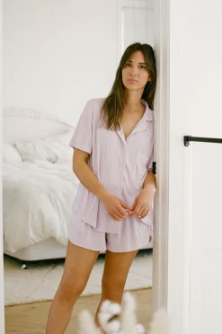 Sets | SABO Siesta Pj Shorts-Lilac