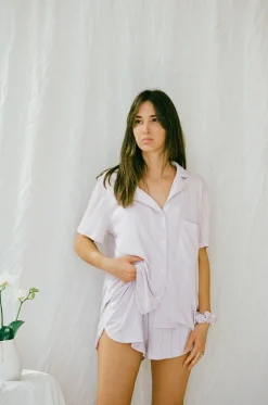 Sets | SABO Siesta Pj Shorts-Lilac