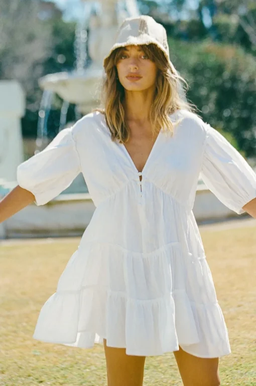 Restocking | SABO Tarelle Dress-White