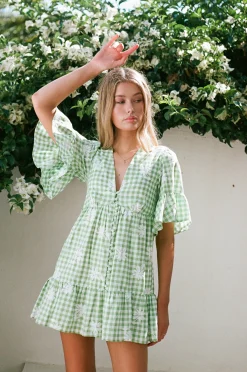 Dresses | SABO Twyla Babydoll Dress-Gingham