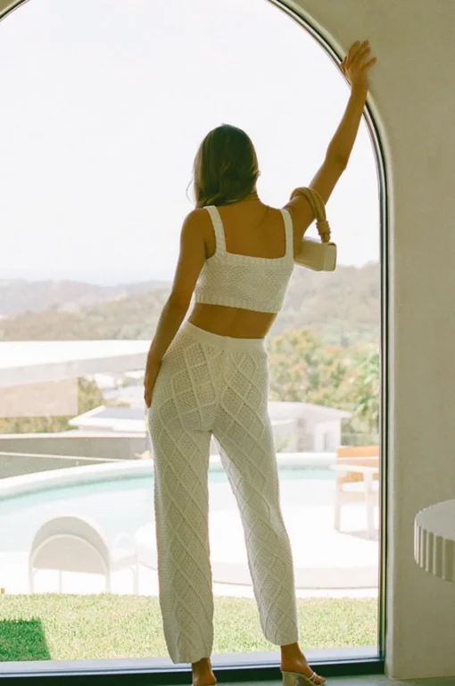 Sets | SABO Venti Knit Top-White