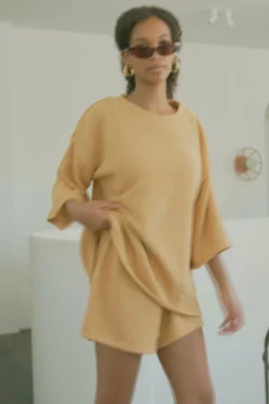 Sets | SABO Wanderer Tee-Mustard Knit