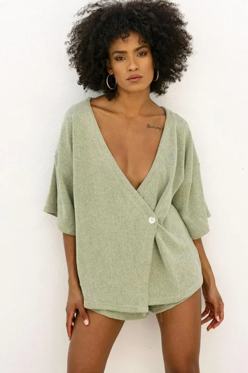Sets | SABO Wyatt Shorts-Khaki Knit